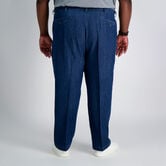 Big &amp; Tall Stretch Denim Trouser, Medium Blue view# 3