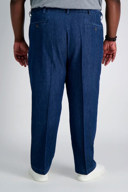 Big &amp; Tall Stretch Denim Trouser, Medium Blue view# 3
