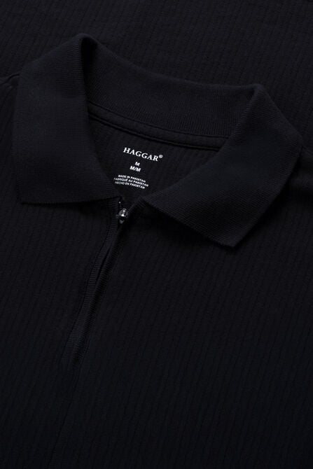 Big &amp; Tall Premium Comfort Quarter Zip Jacquard Polo,  view# 4