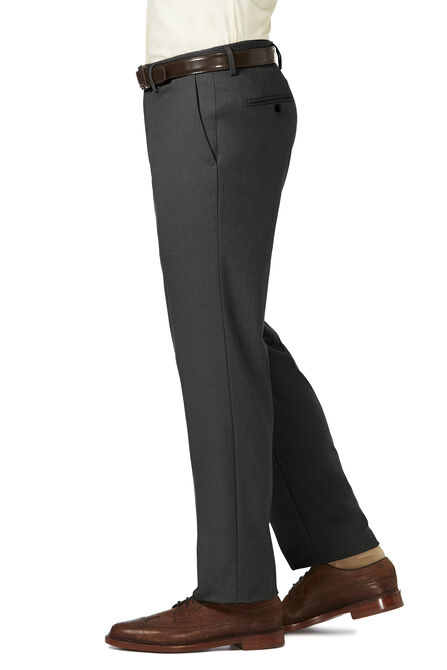 J.M. Haggar Dress Pant - Sharkskin, Dark Heather Grey view# 2