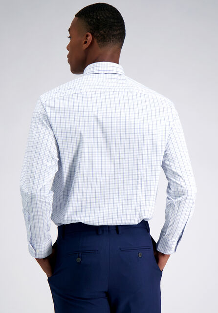 Premium Performance Dress Shirt - Blue Check, Medium Blue