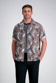 Short Sleeve Camp Shirt, Brown view# 1