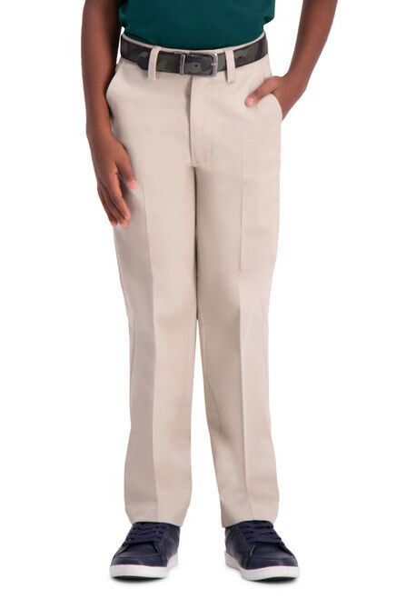 Boys Premium No Iron Khaki &#40;8-20&#41;,  view# 4