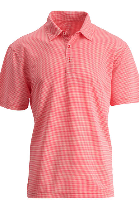 Small Gingham Polo, Coral Dreams view# 1