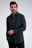 Premium Comfort Dress Shirt - Black Plaid, Graphite view# 1