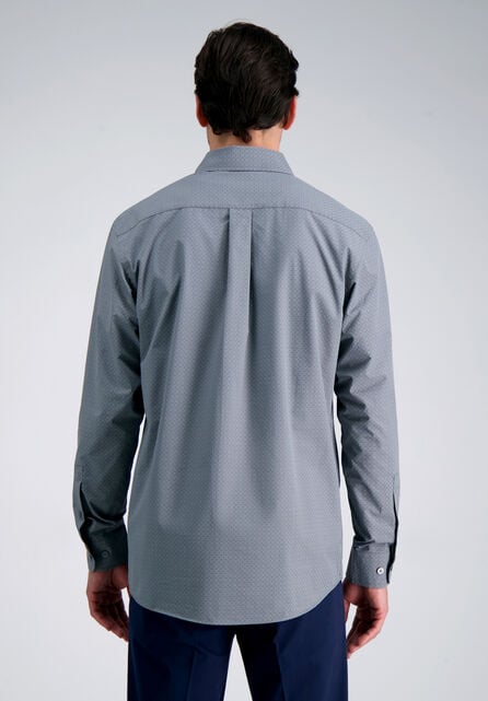 Long Sleeve Poplin Shirt, Charcoal