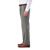 Big &amp; Tall E-CLO&trade; Glen Plaid Dress Pant, Med Grey view# 2