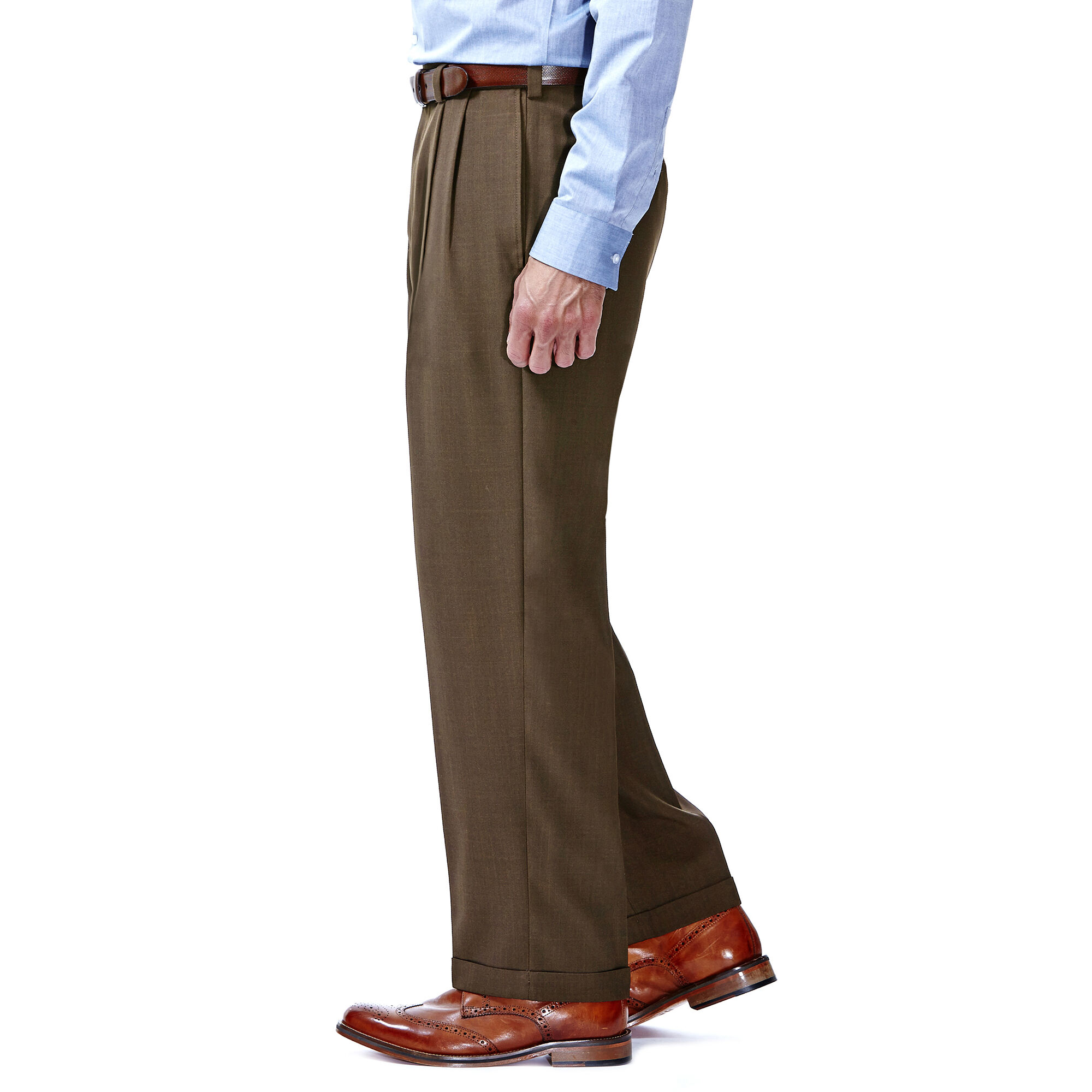 Haggar pants classic top fit eclo stria