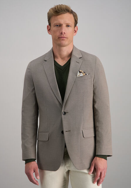 J.M. Haggar Mini Dobby Sport Coat, Mocha