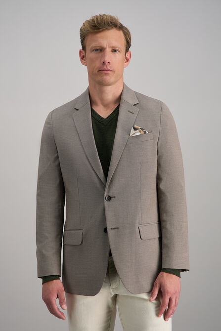 J.M. Haggar Mini Dobby Sport Coat, Mocha view# 1
