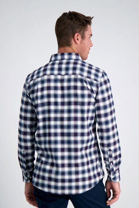 Windowpane Check Plaid Shirt, Navy view# 2