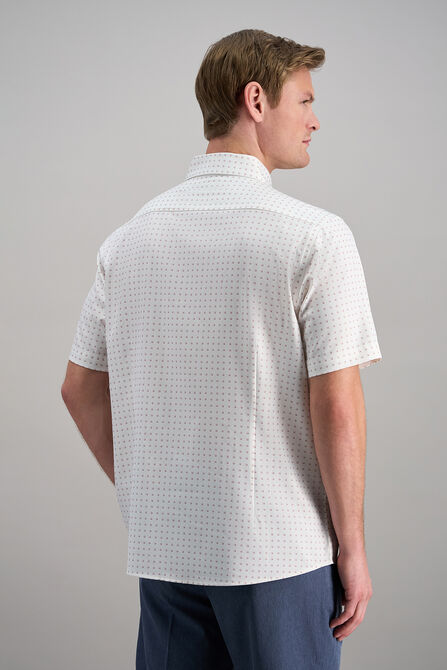 Short Sleeve Performance Button-Down Shirt, Pink view# 4