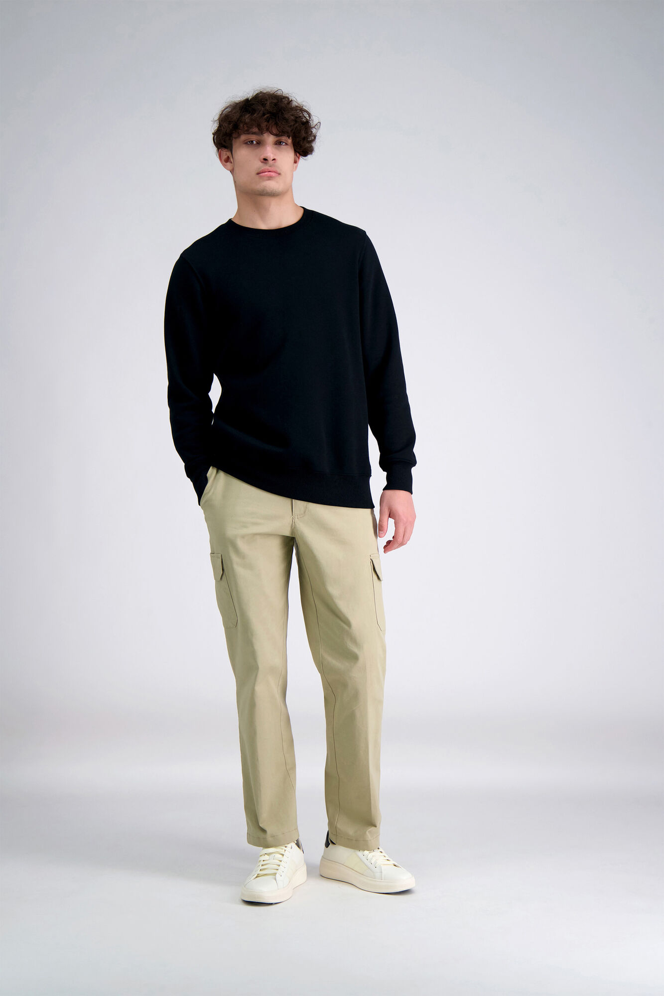 Stretch Comfort Cargo Pant Classic Fit Flat Front Haggar Com