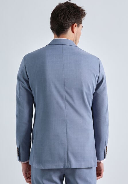 Smart Wash&reg; Tonal Plaid Suit Jacket, Chambray