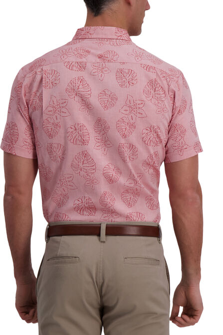Chambray Leaf Shirt, Woodrose  view# 2