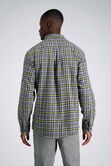 Long Sleeve Flannel Shirt, Yellow view# 2