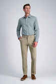 Premium Comfort Dress Shirt - Dark Green Plaid,  view# 3