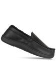 Smooth Venitian Slippers, Black view# 3