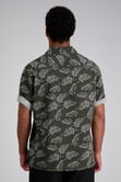Short Sleeve Tropical Camp Shirt, Charcoal view# 2