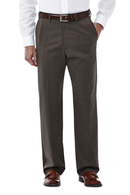 Premium Stretch Solid Dress Pant, Medium Brown view# 1