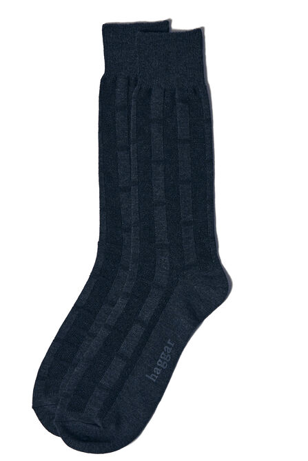 Dress Socks - Textured Solid Weave, Navy view# 1