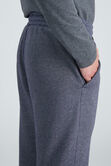 Textured Fleece Jogger Sweatpant, Indigo view# 6