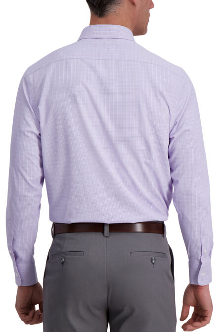 J.M. Haggar Tech Performance Dress Shirt - Windowpane, Purple view# 2