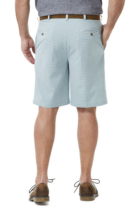 Seersucker Gingham Short, Turquoise view# 3