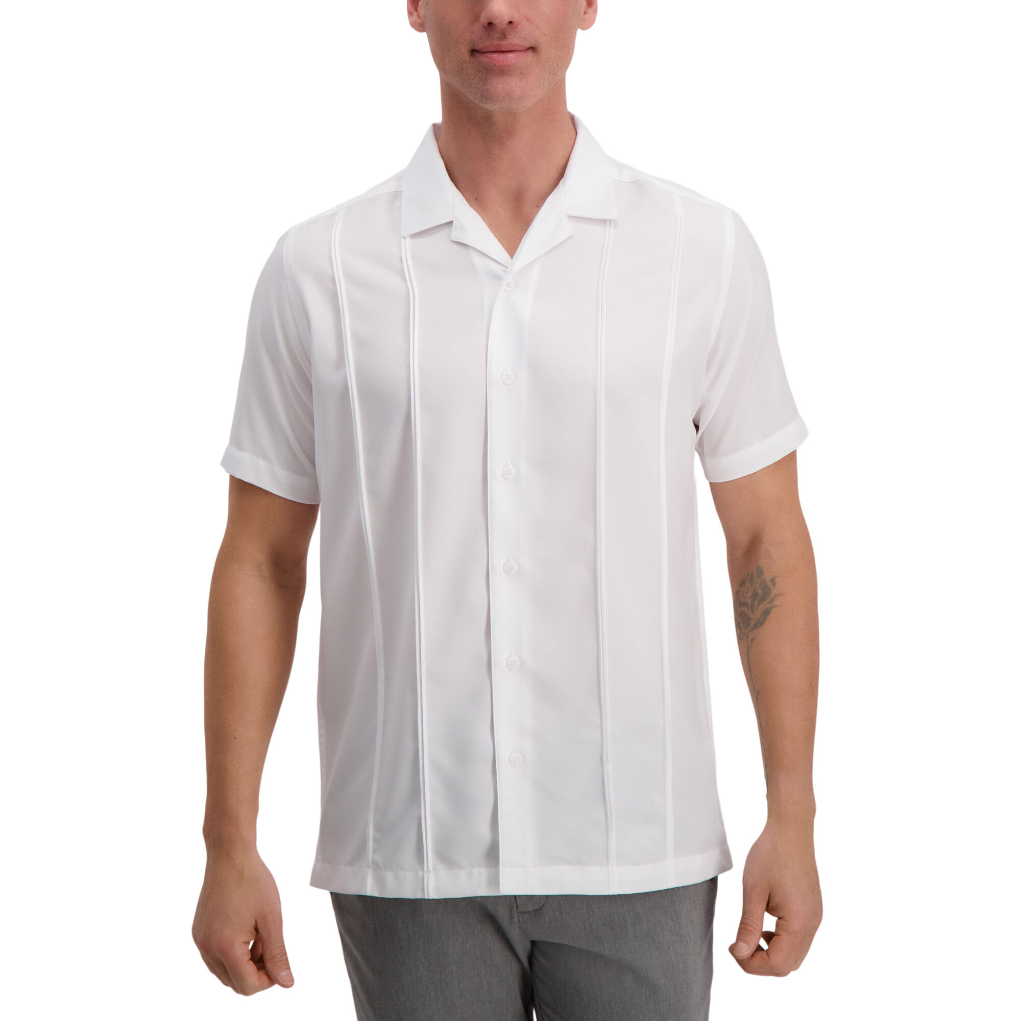 white pintuck shirt