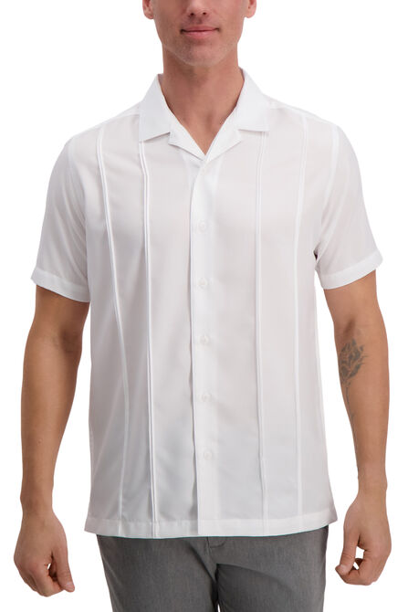 Solid Pintuck Shirt, White view# 1