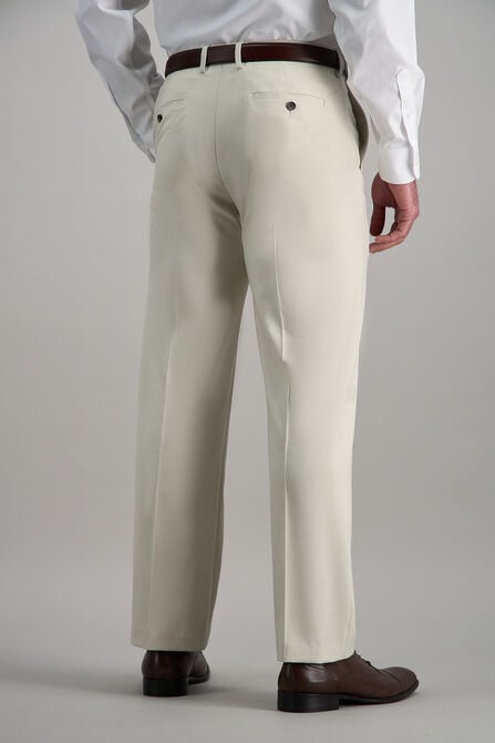 J.M. Haggar Premium Stretch Suit Pant - Flat Front, Natural view# 4