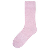 Heather Solid Socks, Pink view# 1
