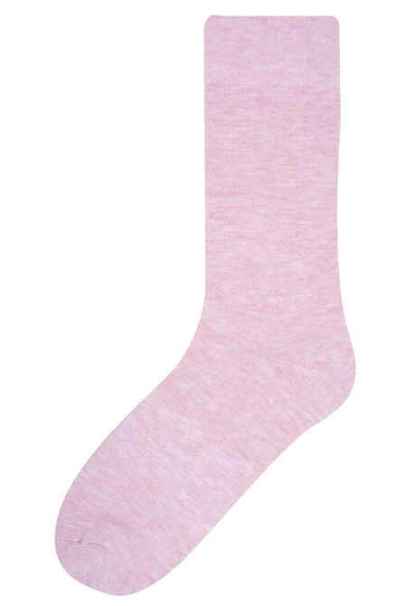 Heather Solid Socks, Pink view# 1