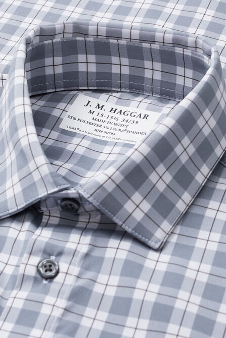 Premium Performance Dress Shirt - Multi Check, White view# 4