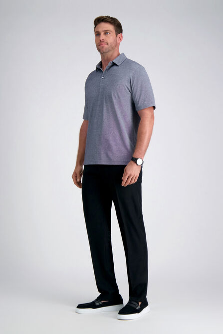 Short Sleeve Pique Polo, Med Grey view# 4