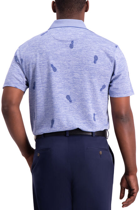 Tonal Pineapple Honeycomb Polo, Strong Blue view# 2