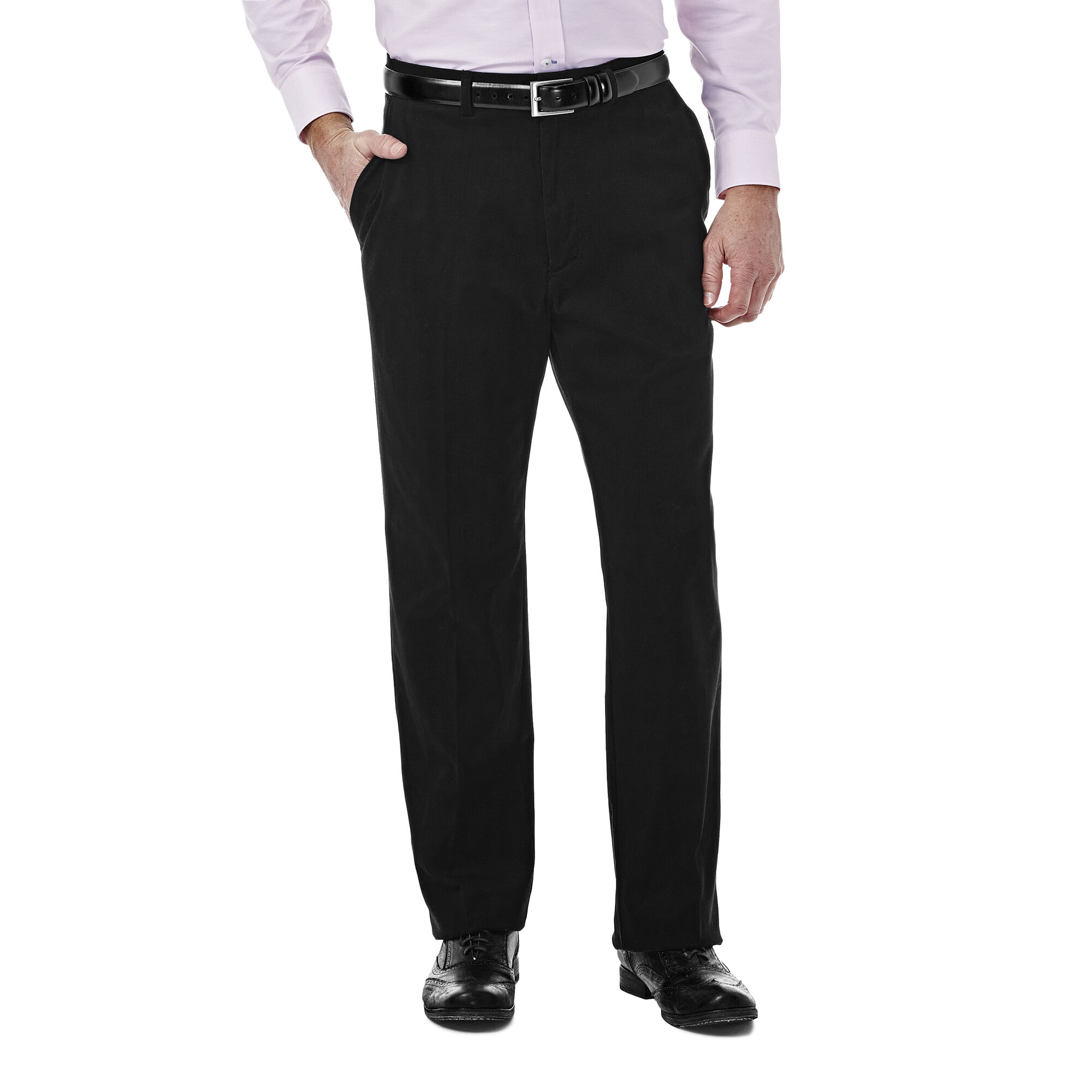 Haggar Expandomatic Stretch Casual Pant Black (HC10906 Clothing Pants) photo