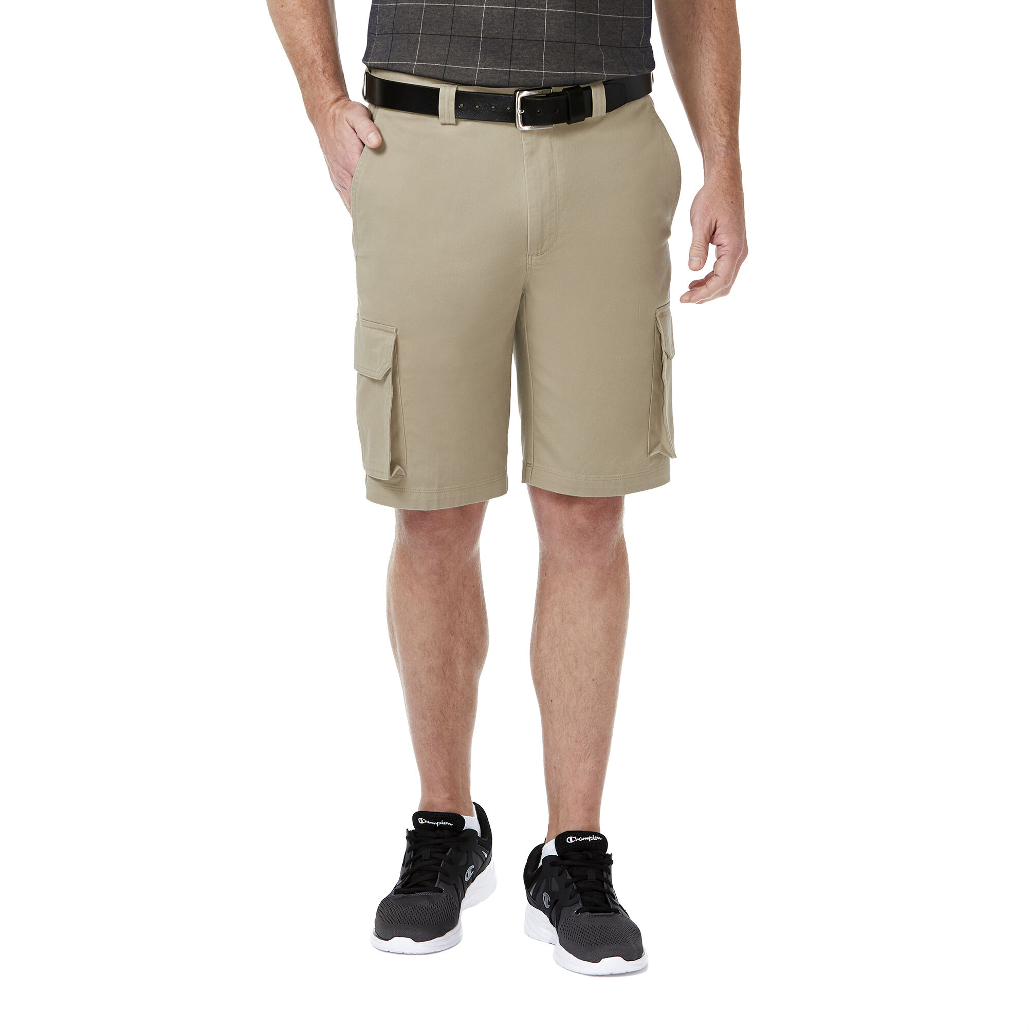 Haggar cargo shorts elastic waist shop