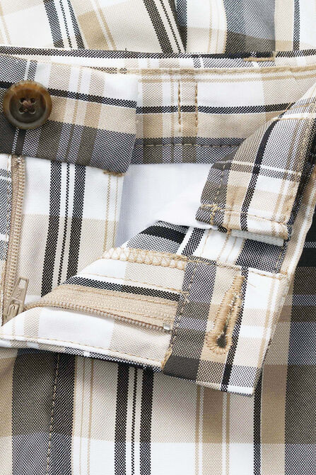 Cool 18&reg; Pro Madras Plaid Short, Grey view# 2