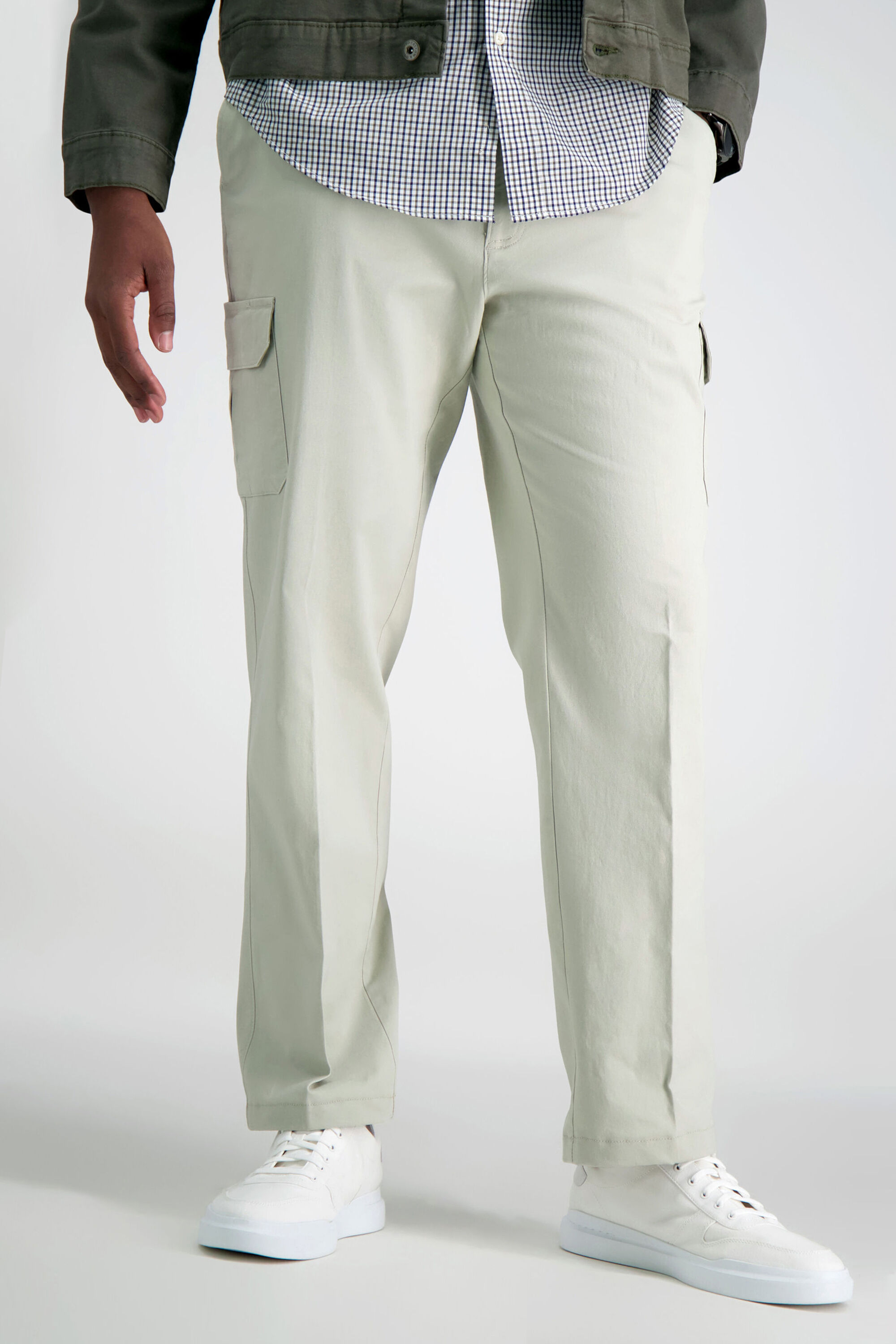 Big mens khaki cargo clearance pants
