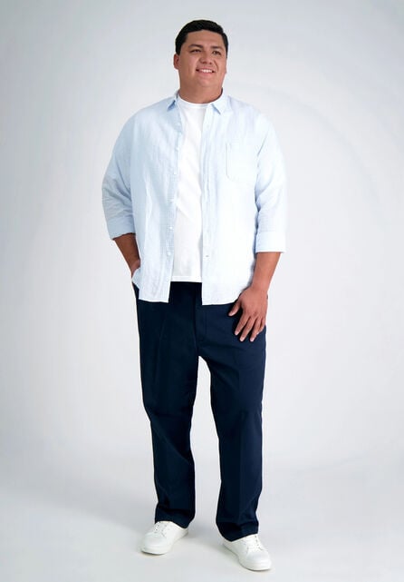 Big &amp; Tall Premium Comfort Khaki Pant, Dark Navy