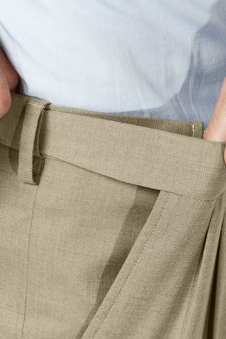 J.M. Haggar Dress Pant - Sharkskin, Oatmeal view# 5