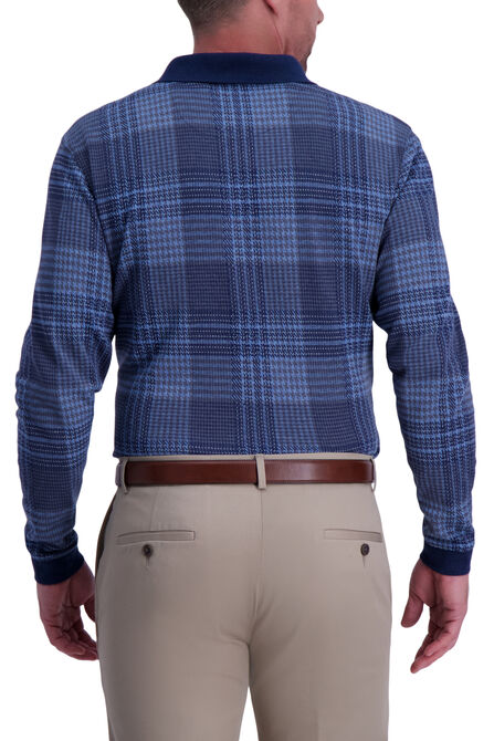 Houndstooth Long Sleeve Polo,  view# 2