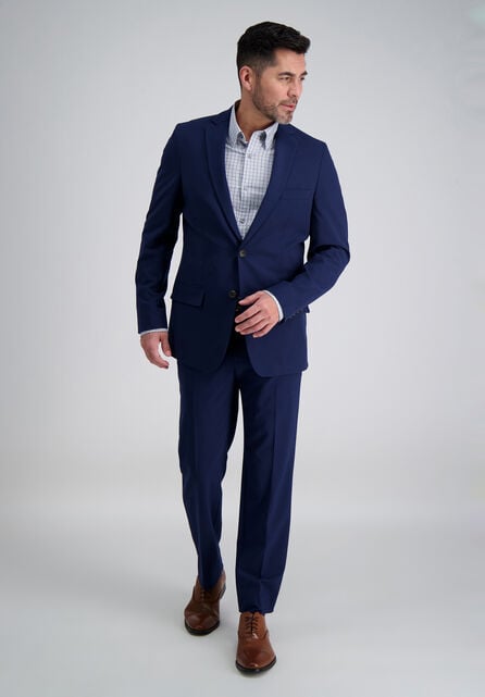 JM Haggar Slim 4 Way Stretch Suit Jacket, Bright Blue