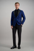 J.M. Haggar Floral Butterfly Camo Sport Coat, Cool Blue view# 3