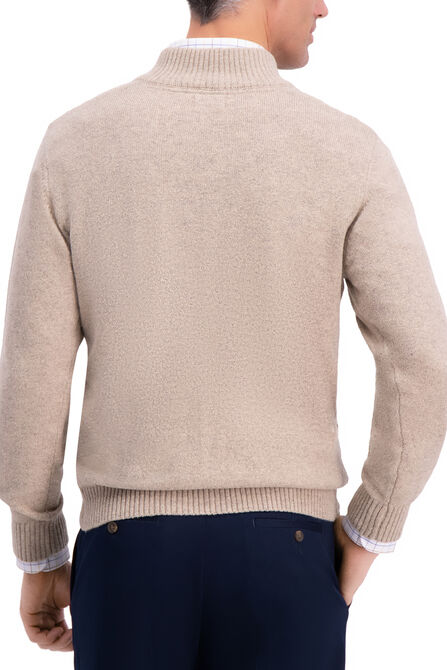 Chevron Texture Sweater, Khaki view# 2