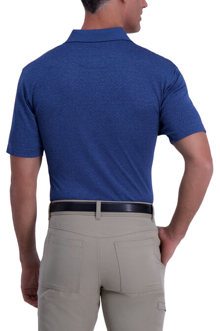 Marled Dot Polo,  Blue Marl view# 3