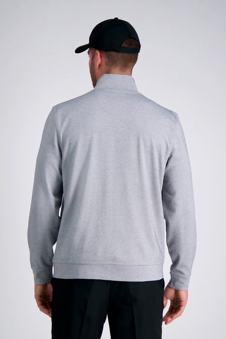 Full Zip Pique, Heather Grey view# 2
