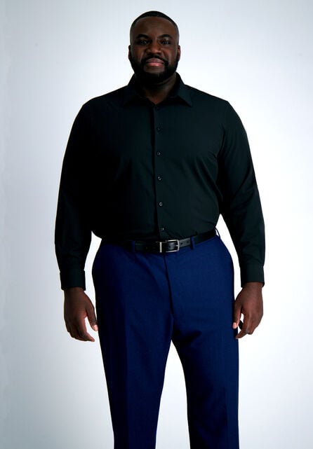 Smart Wash&reg; Tall Dress Shirt - Black, Black