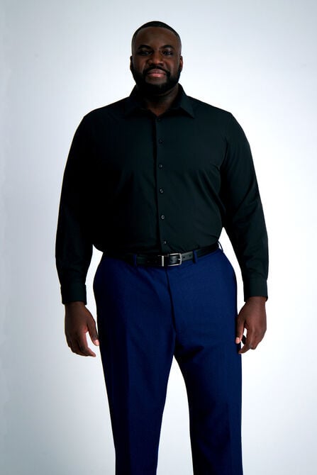 Smart Wash&reg; Tall Dress Shirt - Black, Black view# 1